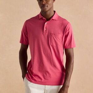 Peter Millar Sz M Seaside Wash Pink Casual Shirt Spread‎ Collar Short Sleeve